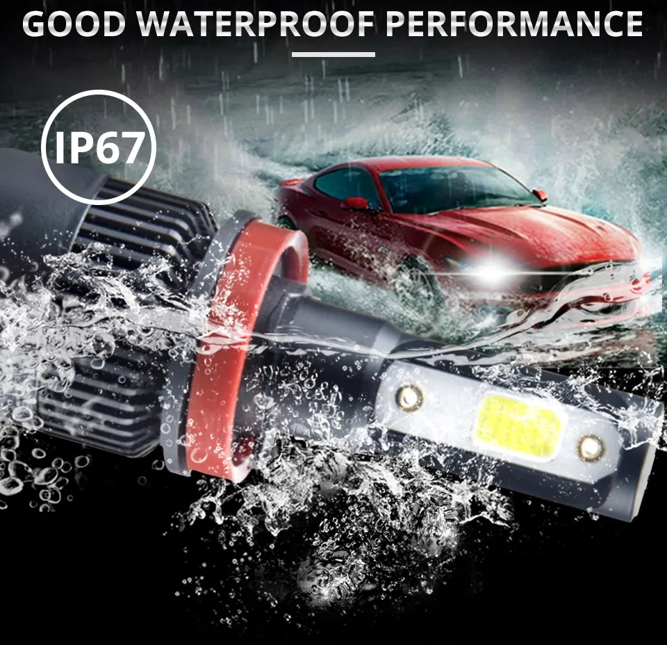 Aceersun LED truck Fog light 24V 8000lm COB Chip 72W LED H1 H7 H11 H8 9005 9006 IP67 waterproof IP67 anti-fog 4300K 6500K (5)