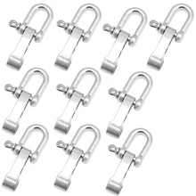 10 шт. U форма цинковый сплав Регулируемая Скоба веревка Паракорд браслетная застежка браслет