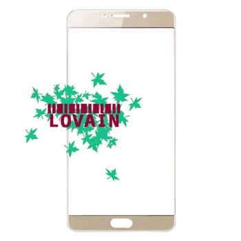

50PCS DHL Free Checked Gold For Samsung Galaxy A9 2016 A9000 A900 Front Glass Lens Touch Screen Outer Panel