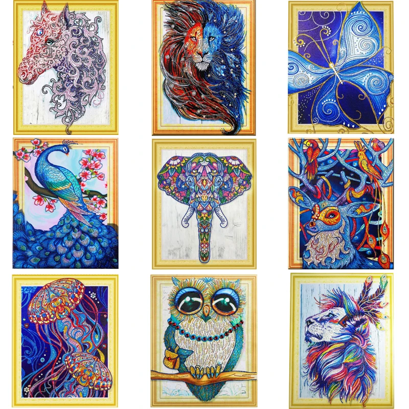 

Special Shaped Diamond Painting, Partial Drill Diamond Embroidery Diamond Mosaic 5D DIY Diamond Painting Cross Stitch, Animals