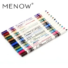 MENOW 12 Цветов глаз макияж, подводка для глаз, легко наносится, шоу Водонепроницаемый долговечная брови Красота ручка P11013