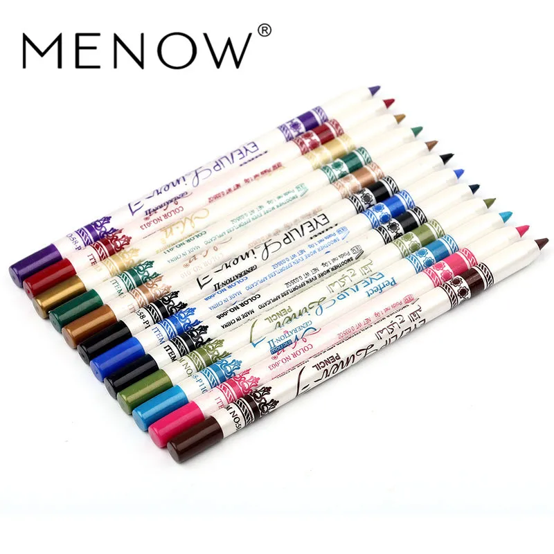 

MENOW 12 Colors Eyes Make Up Eyeliner Easy to Wear Comestics Waterproof Long-lasting Eyebrow Beauty Pen P11013 *