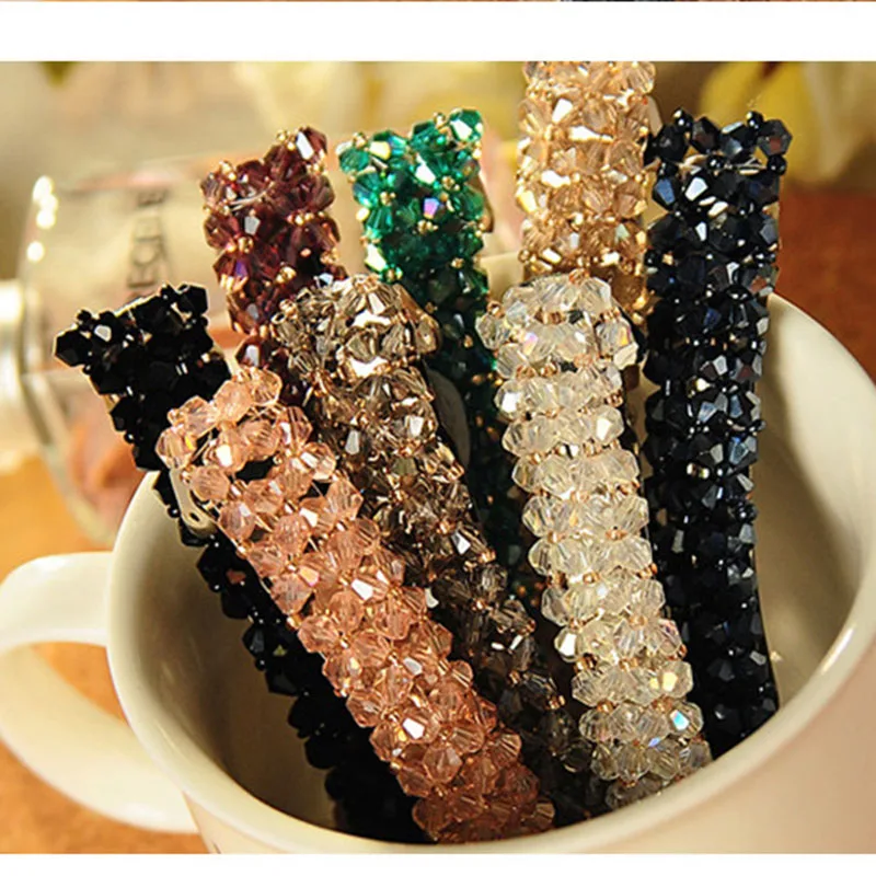 

1Pcs Bling Crystal Hairpins Headwear forWomen Girls Rhinestone Hair Clips Pins Barrette Styling Tools Accessories 6 Colors
