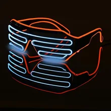4 Colors Cool Flashing Eyeglass Party Wire LED Light  Halloween Fluorescent Luminous Glowing Glasses Party Decorations
