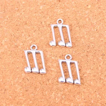 

109Pcs Antique Silver Plated musical note Charms Diy Handmade Jewelry Findings Accessories 18*14mm