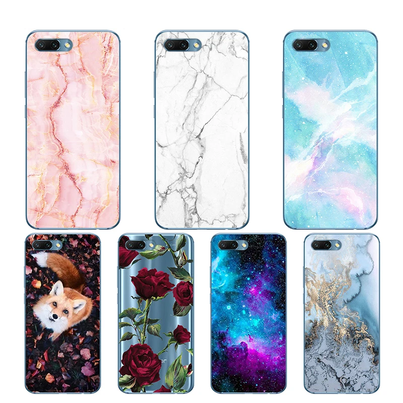 

CROWNPRO Case Honor 10 Funda Phone Case Soft TPU Huawei Honor 10 Cover Silicone Back Huawei Honor 10 Case Honor 10 Lite 10i Capa
