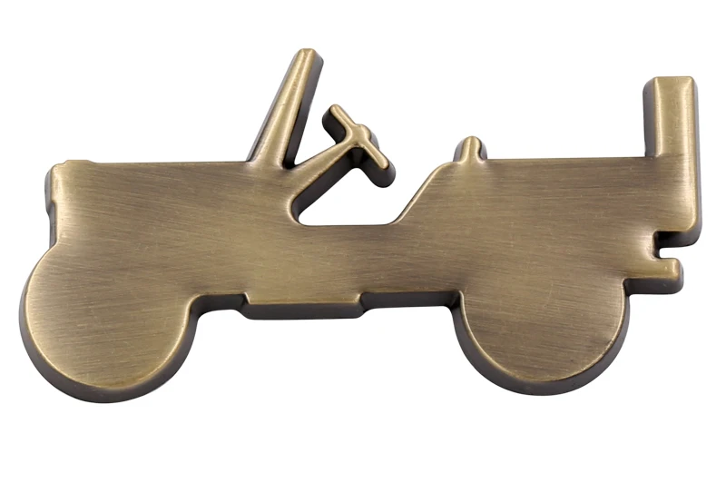 Винтажная модель Willys эмблема значок хромированная стильная металлическая машина наклейка на тело наклейки для JEEP Wrangler Grand Cherokee Compass Renegade - Название цвета: TB-78 Bronze