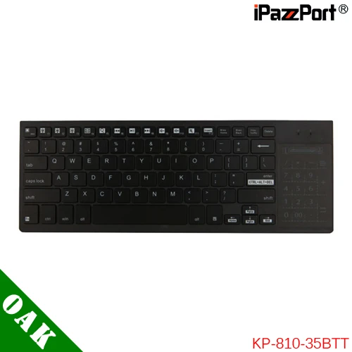 

Free Shipping - Original iPazzPort KP-810-35BTT Mini Bluetooth4.0 Keyboard with Touch Panel Full QWERTY Keyboard
