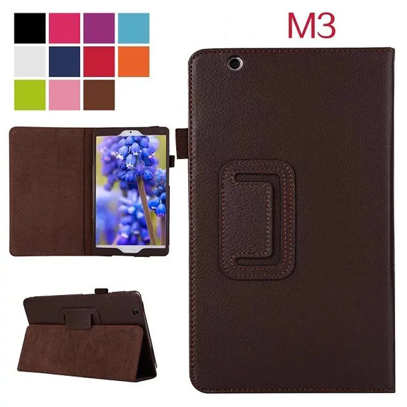 2 папка Личи Folio Stand PU кожаный чехол для Huawei Mediapad M3 BTV W09 DL09 8 4 &quotчехол планшета|8&quot