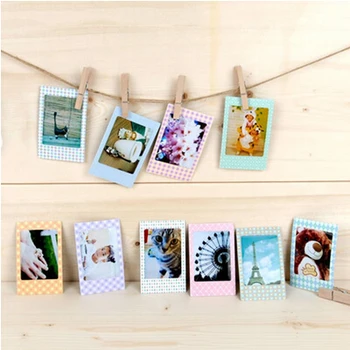 

20 Pcs Photo Albums DIY Scrapbook Decorative Paper Photos Frame For Instax Mini Film Home Decor 7 Styles