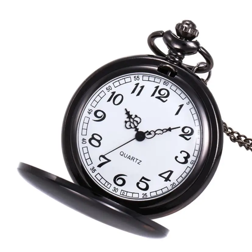 Золотые карманные часы винтажные ручные намотки олень кварцевые карманные часы Подвеска ожерелье цепь часы кулон reloj de bolsillo - Цвет: A