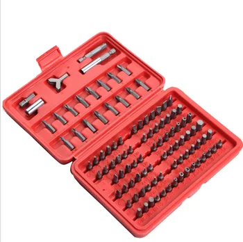 

100pcs Multi-function Electric Screw Head Combination Set Post Plum Head Multi-tool Combination Plastic Box Portable