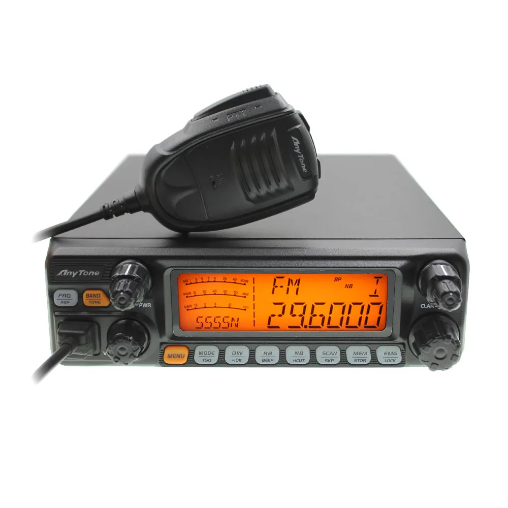 

Large LCD Display AT-5555N AM FM USB LSB PW CW 10 Neter 28.000-29.700MHz 40 Channels CB AT5555N Radio Transceiver