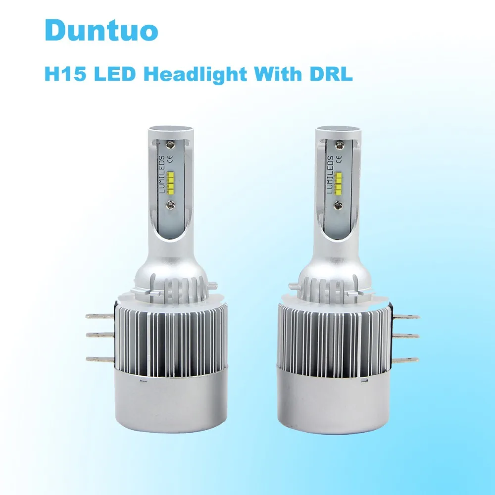 

Светодиодные Автомобильные фары H15, автомобильные фары 80 Вт 2014 лм, дальний свет DRL для Mazda 6