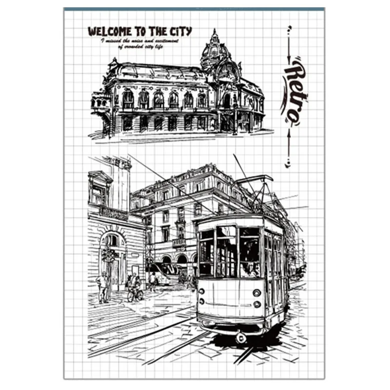 

Welcome to City Bus Building Transparent Rubber Clear Stamp/Seal Scrapbook/Photo DIY Album Decorative Card Making Clear Stamps