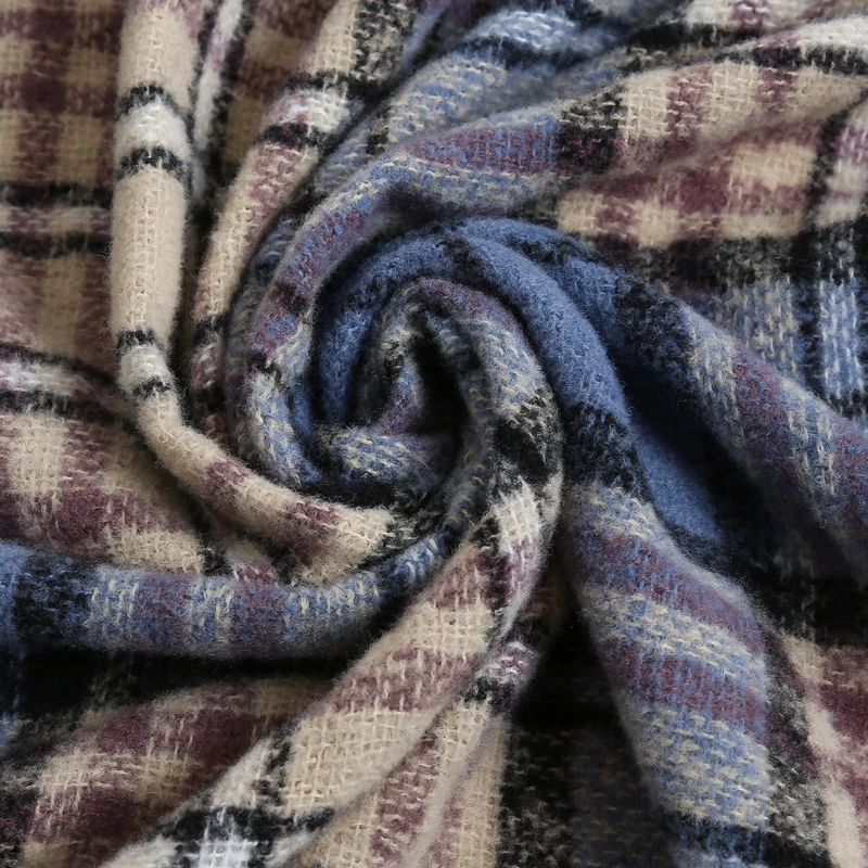 new designer brand women cashmere scarf triangle winter scarves lady shawls and wraps knit blanket neck striped foulard