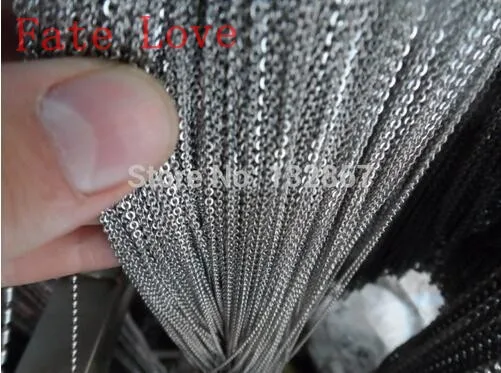 Ожерелье из нержавеющей стали с овальными звеньями 10 метров|diy necklace|jewelry findingnecklace