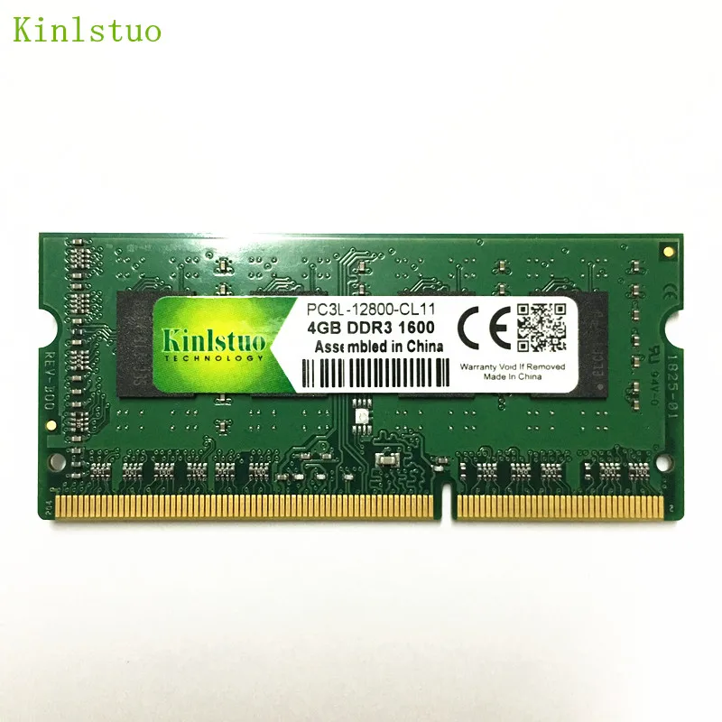 Kinlstuo новые ОЗУ DDR3/DDR3L 2 ГБ/4 ГБ/8 ГБ PC3L-12800/10600 204pin So-Dimm Ram память для ноутбука