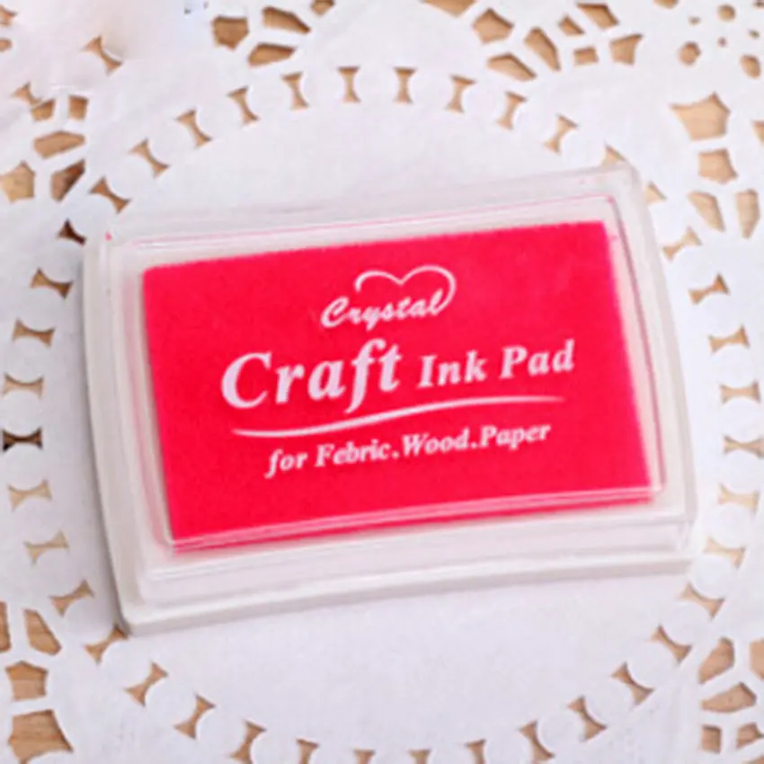 Новый 9 видов цветов DIY большой Inkpad для резиновых штампов печатная ткань