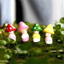 1PCS Home Decor Mushroom Doll figures Resin Craft Miniature Dollhouse Bonsai Fairy Garden Doll 1PCS Home Decor Mushroom Doll figures Resin Craft Miniature Dollhouse Bonsai Fairy Garden Doll