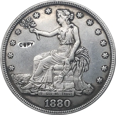 

1880 Trade Dollar COIN COPY