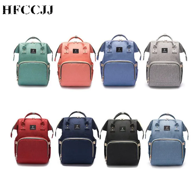 

HFCCJJ USB Diaper Bag Baby Care Travel Backpack for Mom Mummy Maternity Wet Bag Waterproof Baby Pregnant Bag Mochila HC126