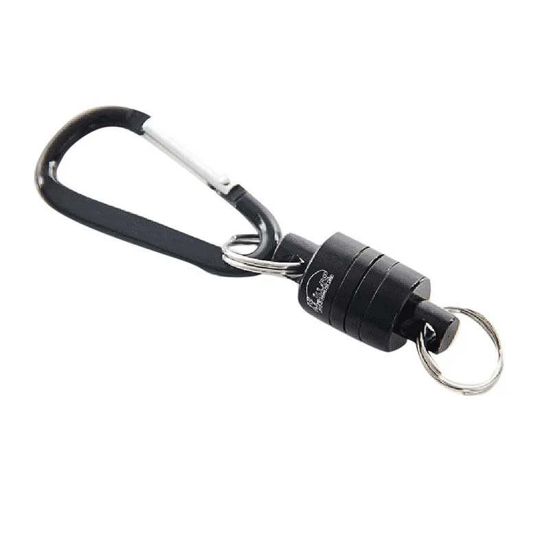 Solid Magnetic Buckle Wireless Rope Strong Circuit Hanging Fishing Buckle Lure Landing Net Release Holder Carabiner Tackle