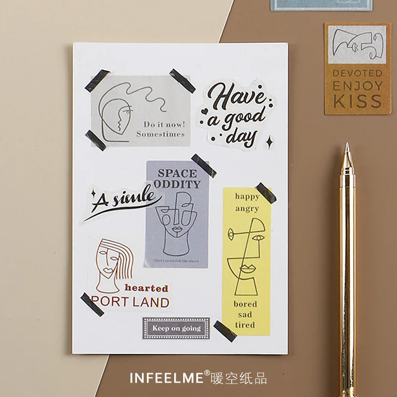 20 unids/pack diversión famosa pintura álbum de recortes pegatina álbum decoración Diy diario álbum palo etiqueta Scrapbooking pegatina 20 unids/pack diversión famosa pintura álbum de recortes pegatina álbum decoración Diy diario álbum palo etiqueta Scrapbooking pegatina