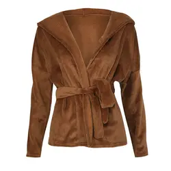 Женская верхняя одежда, пальто, мягкая Дамская парка, с длинными рукавами, теплая куртка с капюшоном