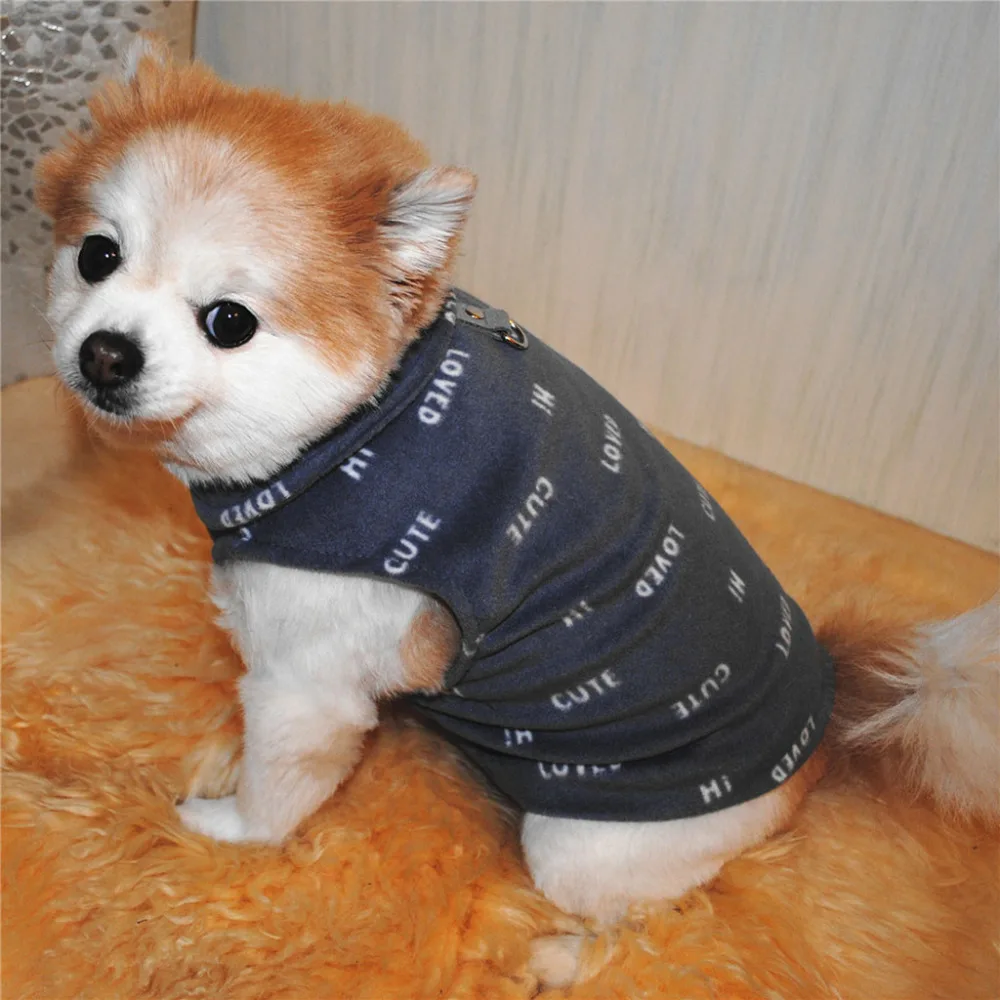 Домашнее животное собака кошка ворсистый теплый жилет щенок собачка одежда футболка Pour Chien Одежда для собак лето для маленьких щенков Прямая поставка