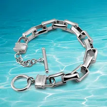 Мужской браслет из стерлингового серебра 925 пробы в стиле панк, корейский модный мужской толстый браслет, ювелирный подарок бойфренду на день рождения