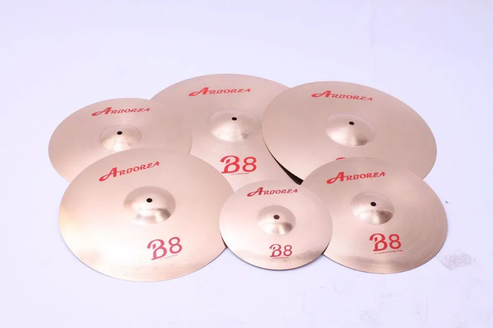 Набор тарелок Practice cymbal Arborea B8 series: 1" hihat+ 16" crash+ 2" ride+ cymbal bag