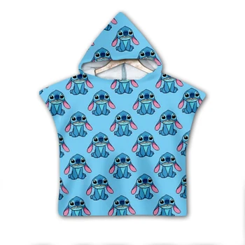 

Power puff Girls Hooded baby Boys and Girls Towel Wearable Bath Towel For Kids Travel 3D print Beach Towels style-2