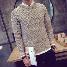 Male Pullover Knitted font b Sweaters b font Cheap Wool font b Men b font font
