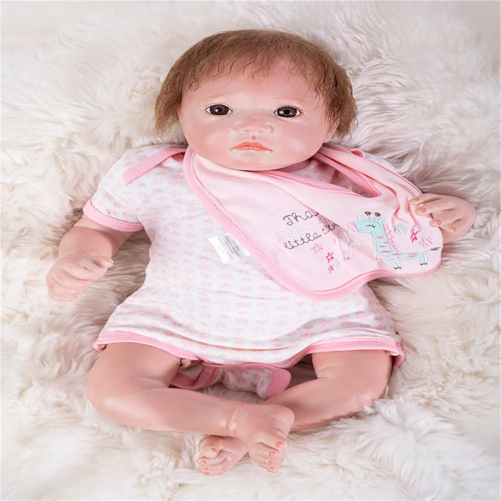 SanyDoll см 20 дюймов 51 см Силиконовые Детские куклы reborn, Кукла reborn модная одежда куклы праздничные подарки