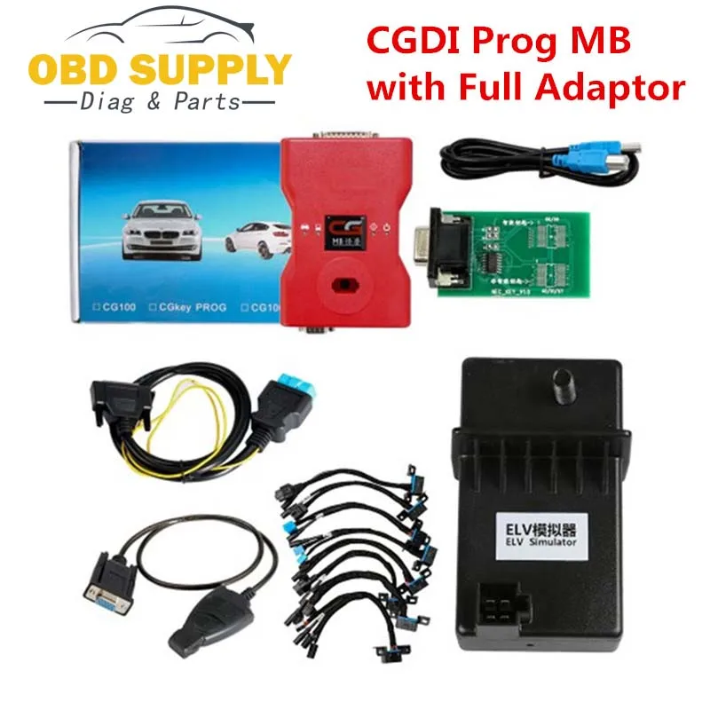 

Powerful 2018 CGDI Prog MB Benz Key Programmer Support All Key Lost with Full Adapters for ELV Repair,100% Original