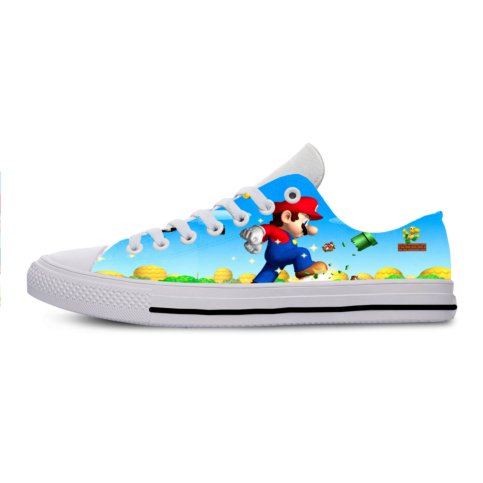 

2019 New 3D Printed Comfortable Lightweight Sneakers Creative Super Mario Men/women Casual Shoes