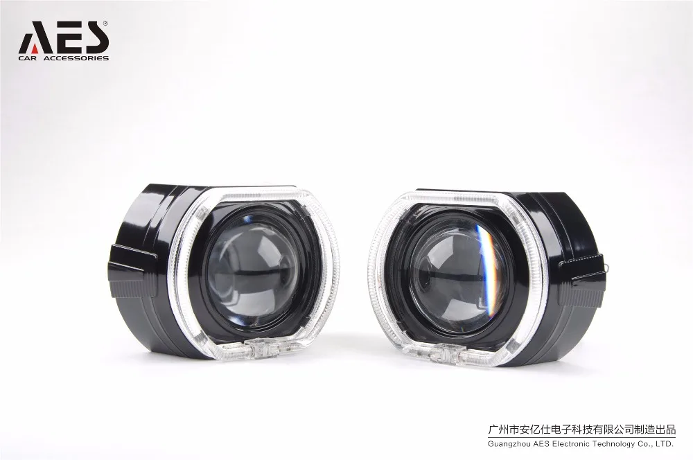 AES 3,0 Светодиодный Интегрированный Ангельские глазки кожухи маска для 3 дюймов WST Kioto светодиодный Q5 King Kong Q5 линзы прожекторного типа дневные ходовые огни светильник