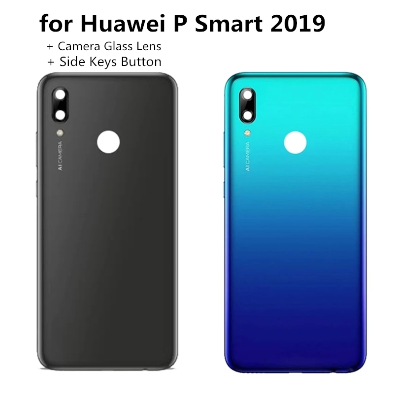 

Huawei P Smart 2019 Original Back Battery Cover + Camera Glass Battery Door Housing Huawei P Smart 2019 Replacement Spare Parts