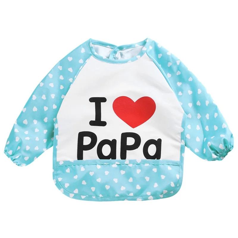 

Washable Baby Bib Long Sleeve Waterproof Feeding Baby Bibs for Lunch Kawaii Cartoon Clothing Baby Bibs Apron Burp Clothes
