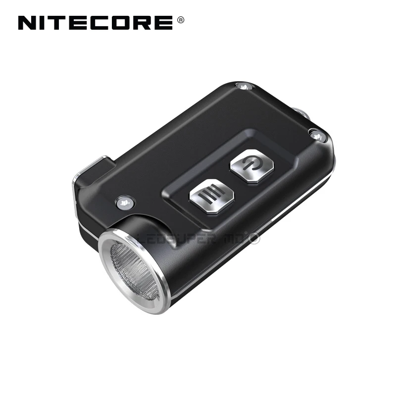 Micro-USB Charging Nitecore TINI 380 Lumens Mini Metallic Keychain Light Built-in 280mAh Li-ion Battery