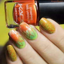 KADS Популярный Оранжевый Искусство Ногтей Печати Лак Для Ногтей Штамповки Польский Длительный Ногтей Печати Лак Для Стемпинга Ногтей Украшения DIY Инструменты