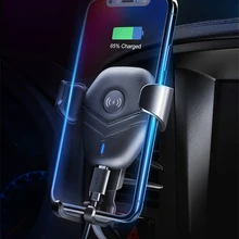 Гравитационный датчик QI Беспроводная зарядка автомобильное зарядное устройство для samsung Galaxy S9 S8 S6 S7 Edge держатель на вентиляционное отверстие для IPhone XS MAX XR 8 Plus