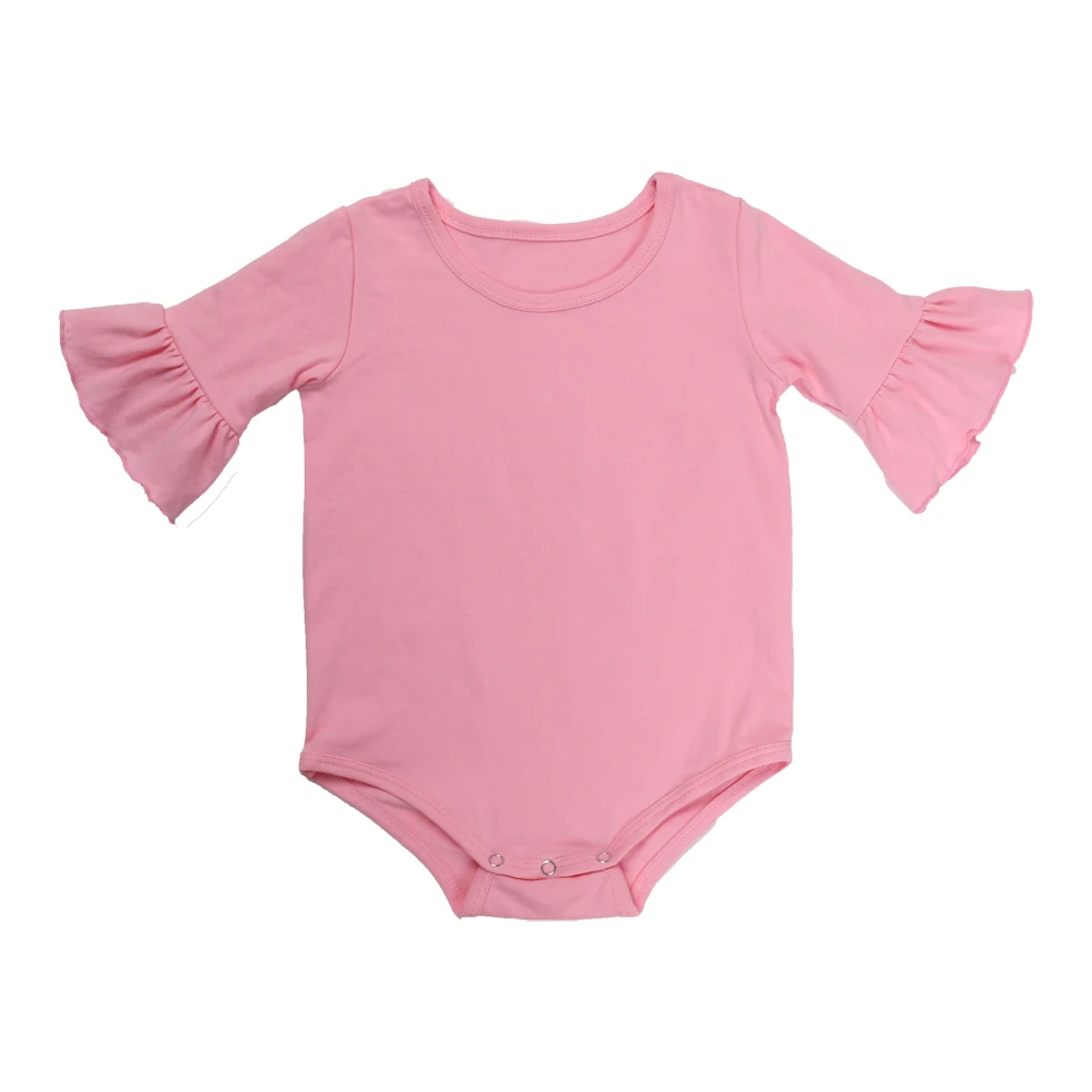 Детский комбинезон с оборками и длинными рукавами из хлопка для новорожденных, комбинезон одежда для младенца