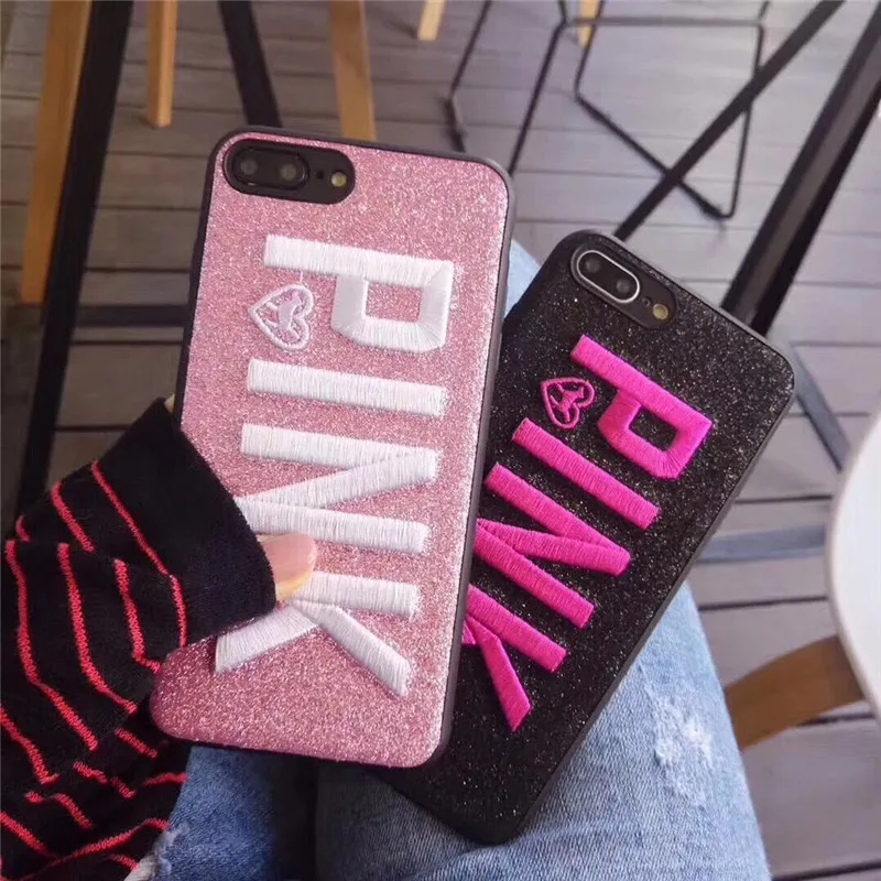 

Designer Bling Sparkle Glitter Embroidery Silicone Phone Case For iPhone X XS XS MAX,Soft Shell Cover For iPhone6 7 8/plus