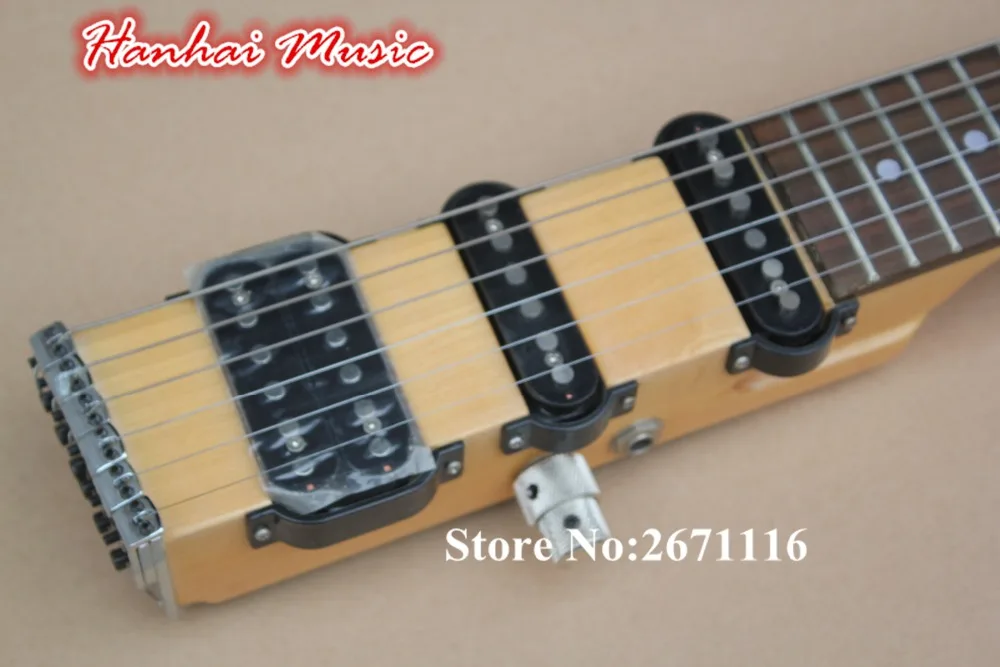 Горячая Sale 6 String Электрогитара для Путешествий Палисандр Гриф 3 Открытые Пикапы