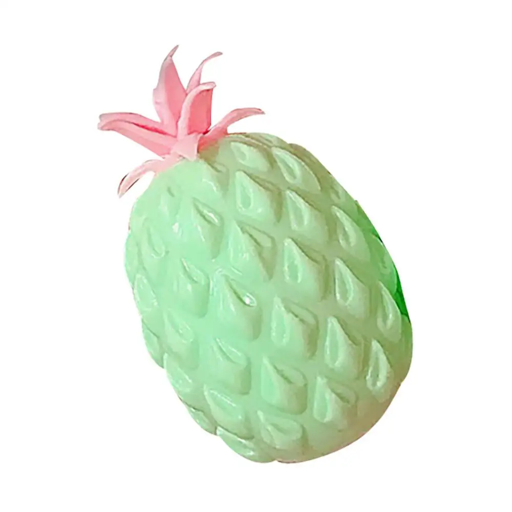 green Ананас Squeeze Исцеление весело дети Kawaii Игрушка снятие стресса украшения игрушечные лошадки 4,29 Прямая - Цвет: green