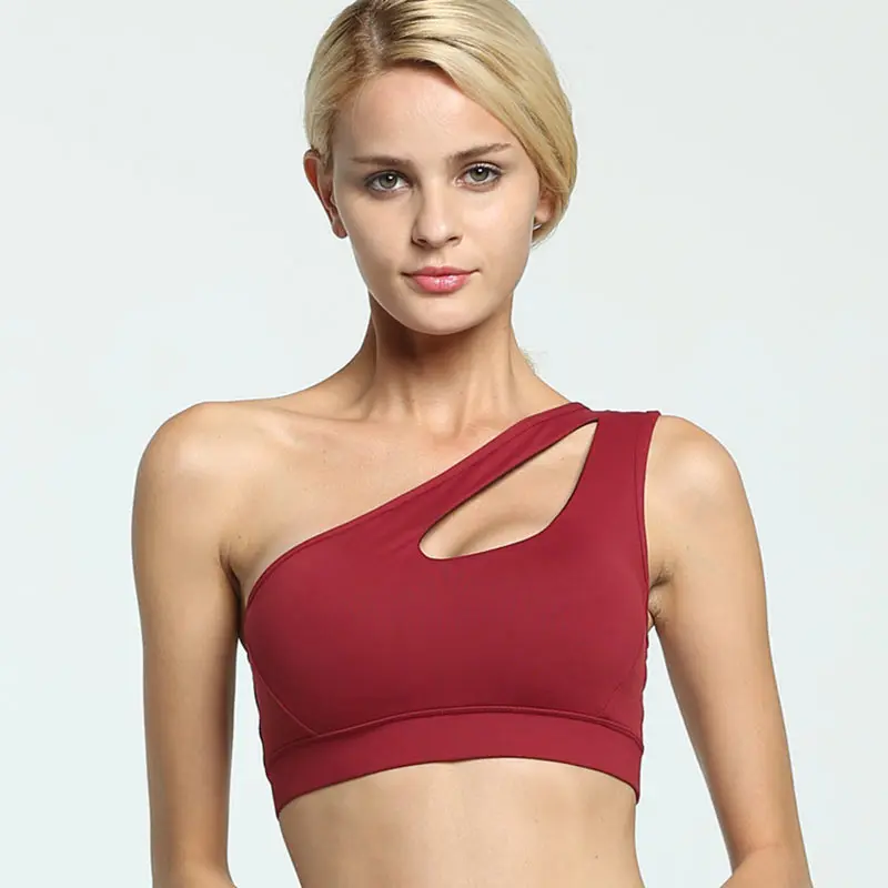 Women'S-Solid-Color-One-Shoulder-Sports-Bra-Sexy-Push-Up-Shockproof-Workout-Yoga-Bra-Wire-Free-Gym-Running-Fitness-Underwear-(31)