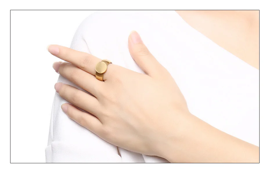 Meaeguet Customized Engrave & Laser Ring For Men Women Signet Solid Gold-color Stainless Steel Ring Personal Jewelry (7)
