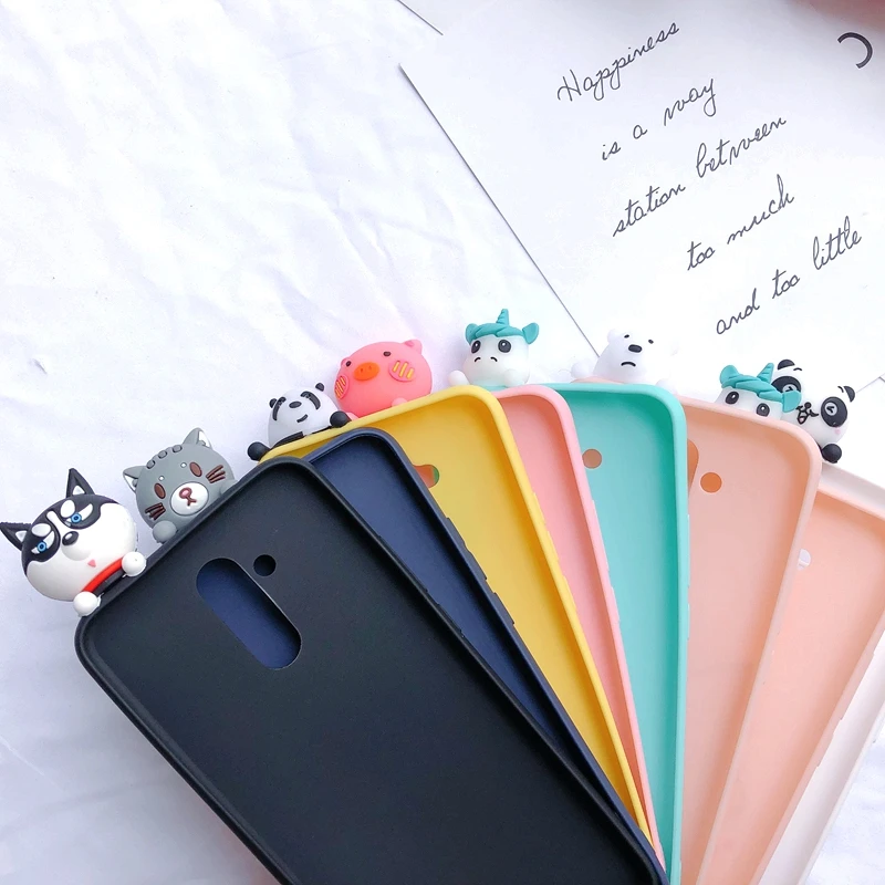 Funda huawei mate 20 Lite чехол etui mate 10 Lite чехол 3D Kawaii Медведь Единорог силиконовый чехол для huawei mate 20 Lite чехол Capa